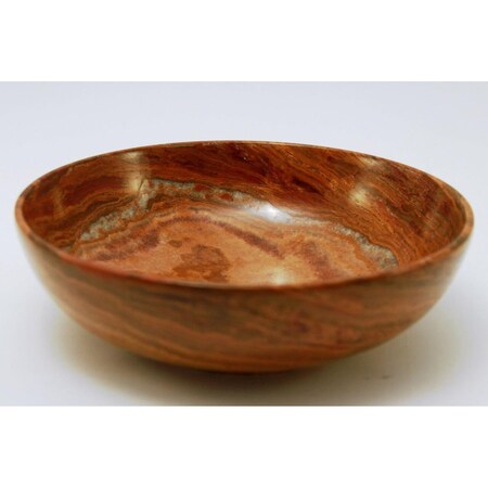 Marble Crafter 10 in. Laurus Bowl, Saffron Brown BW17-SB